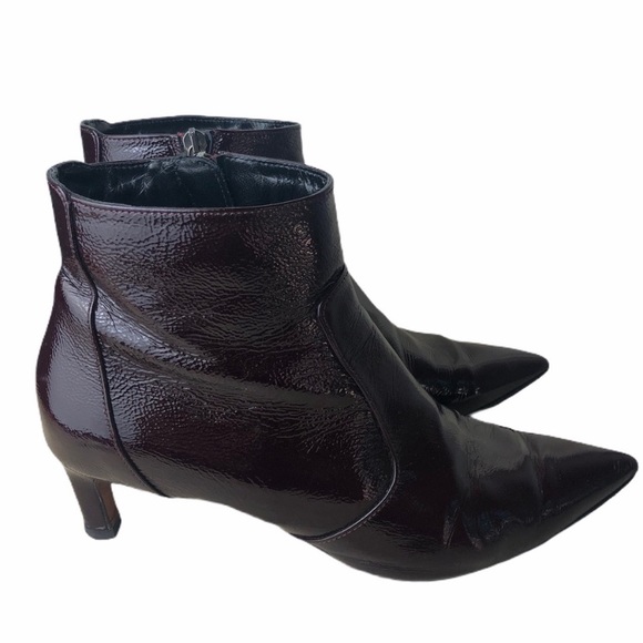 Marilisa Patent-Leather Kitten Heel Booties - Picture 5 of 5